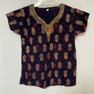 Indian Style Navy Blouse